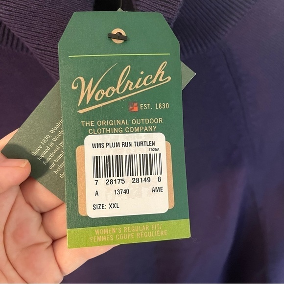 NWT Woolrich Plum Run Turtleneck - Picture 5 of 14